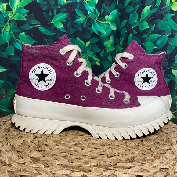 Converse ctas hi platfrom purple lift lugged - Picture 5 of 8